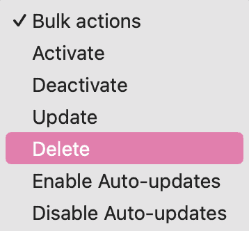 delete excess unused plugins